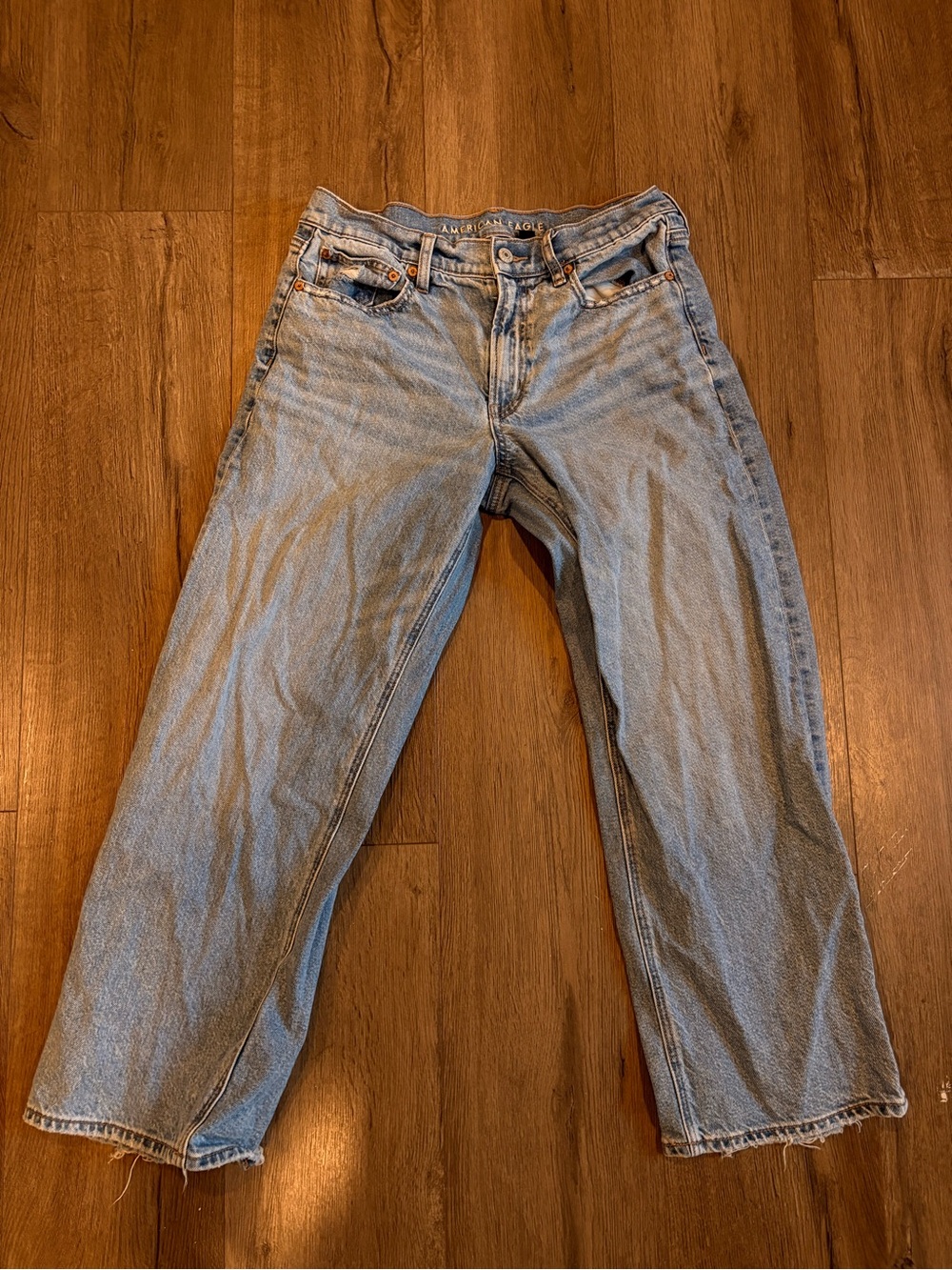 Light Blue Denim Jeans - Classic Straight Fit